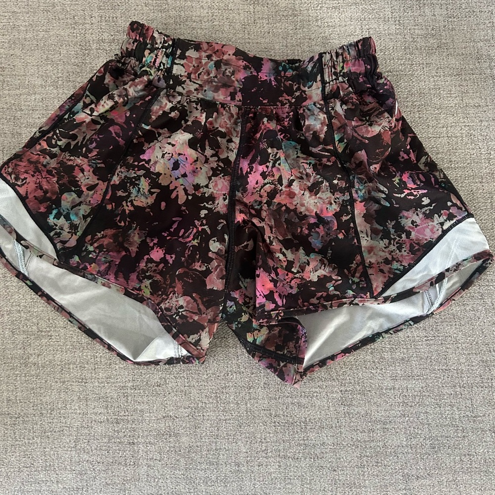 lululemon athletica Pink and Black Athletic Shorts
